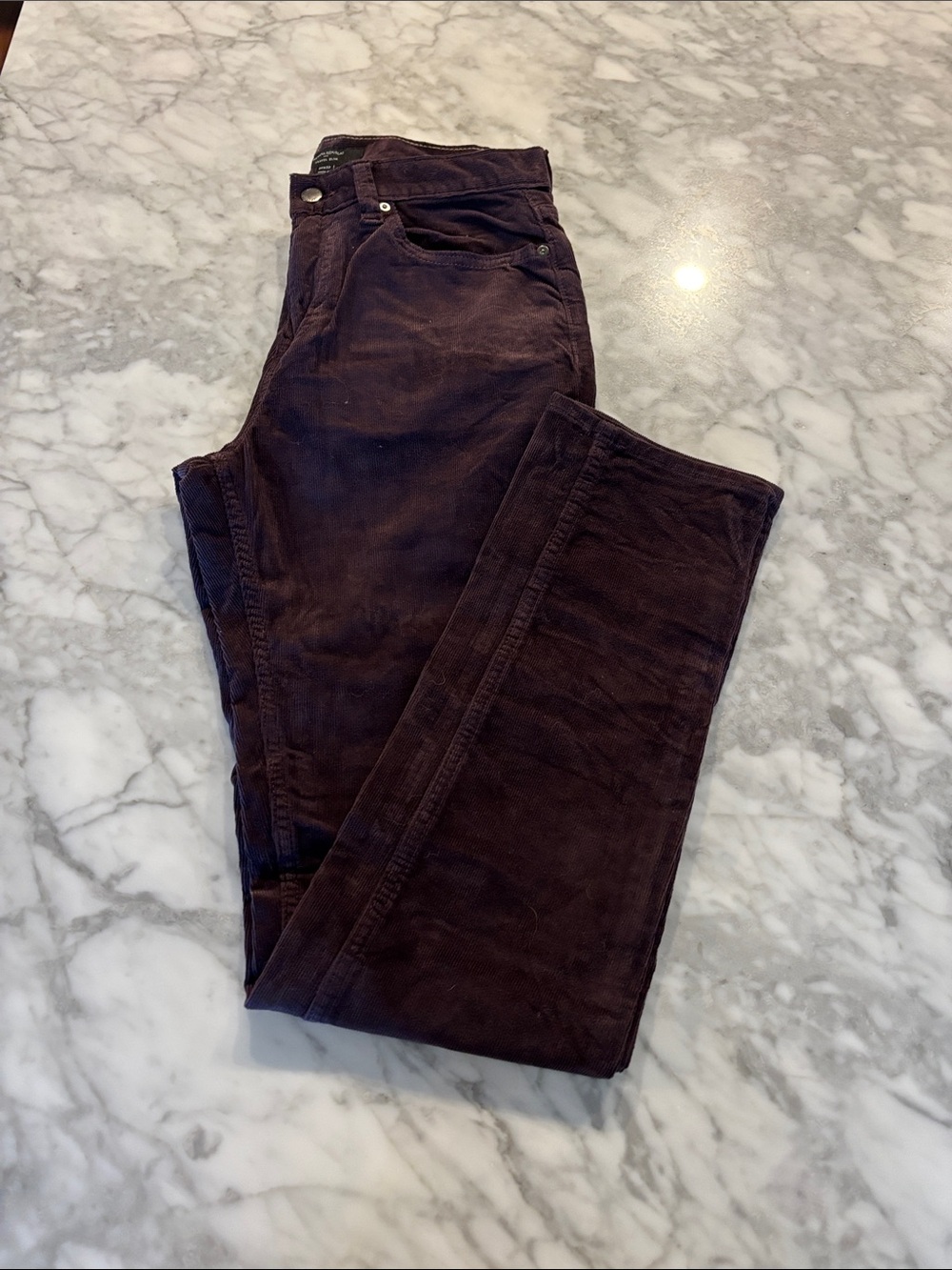 Men's Dark Purple Corduroy Jeans